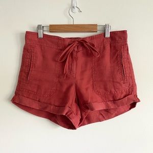 LOFT Linen Drawstring Shorts